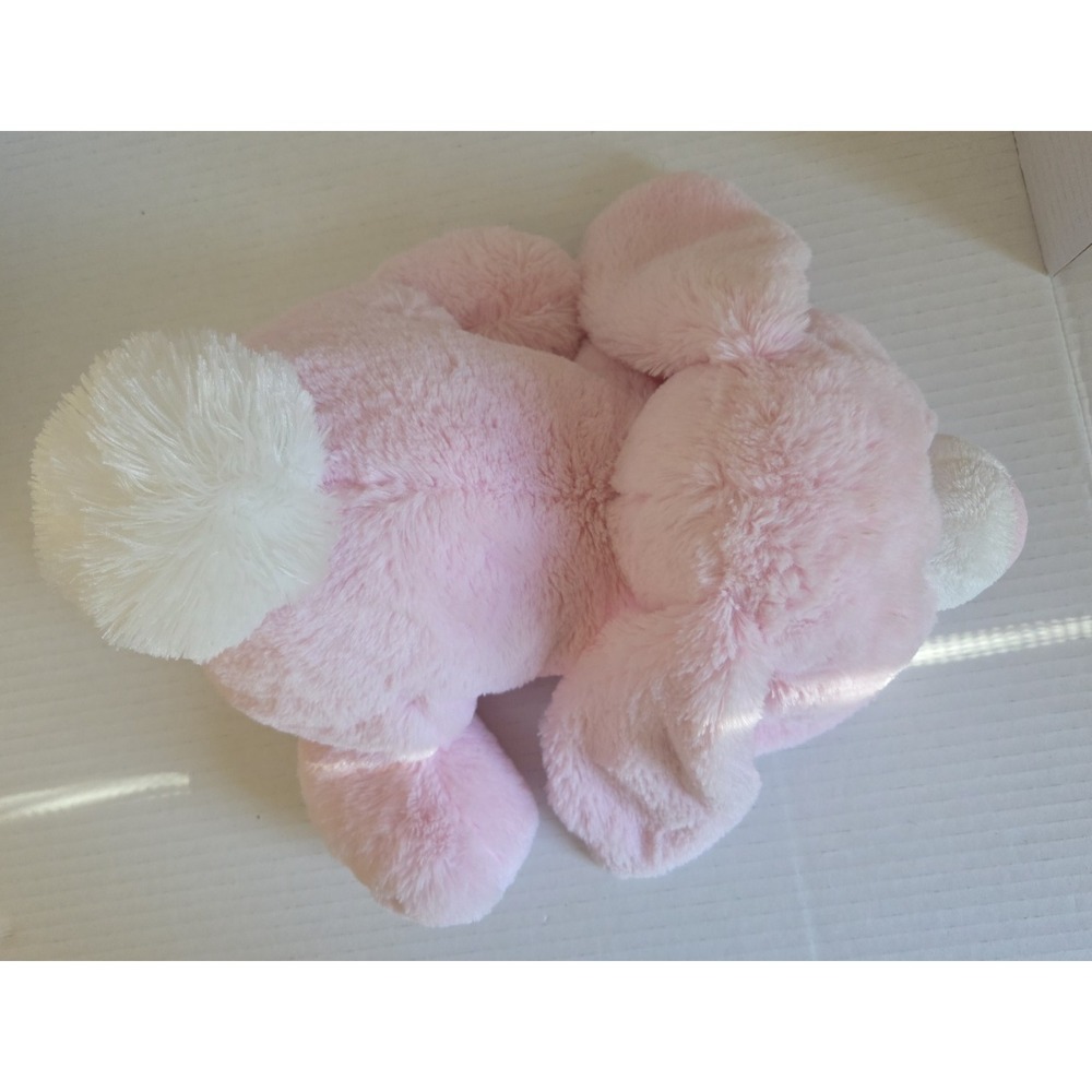 Aurora Baby Bunny Pink Stuffed Animal Plush Rabbit Lovey‎ Satin Ears 2015 12" - Picture 5 of 10